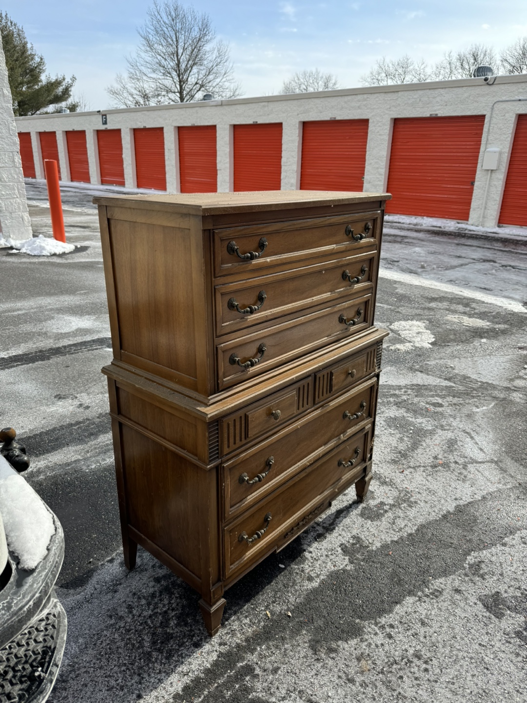 Vintage Wood Double Dresser - photo 2