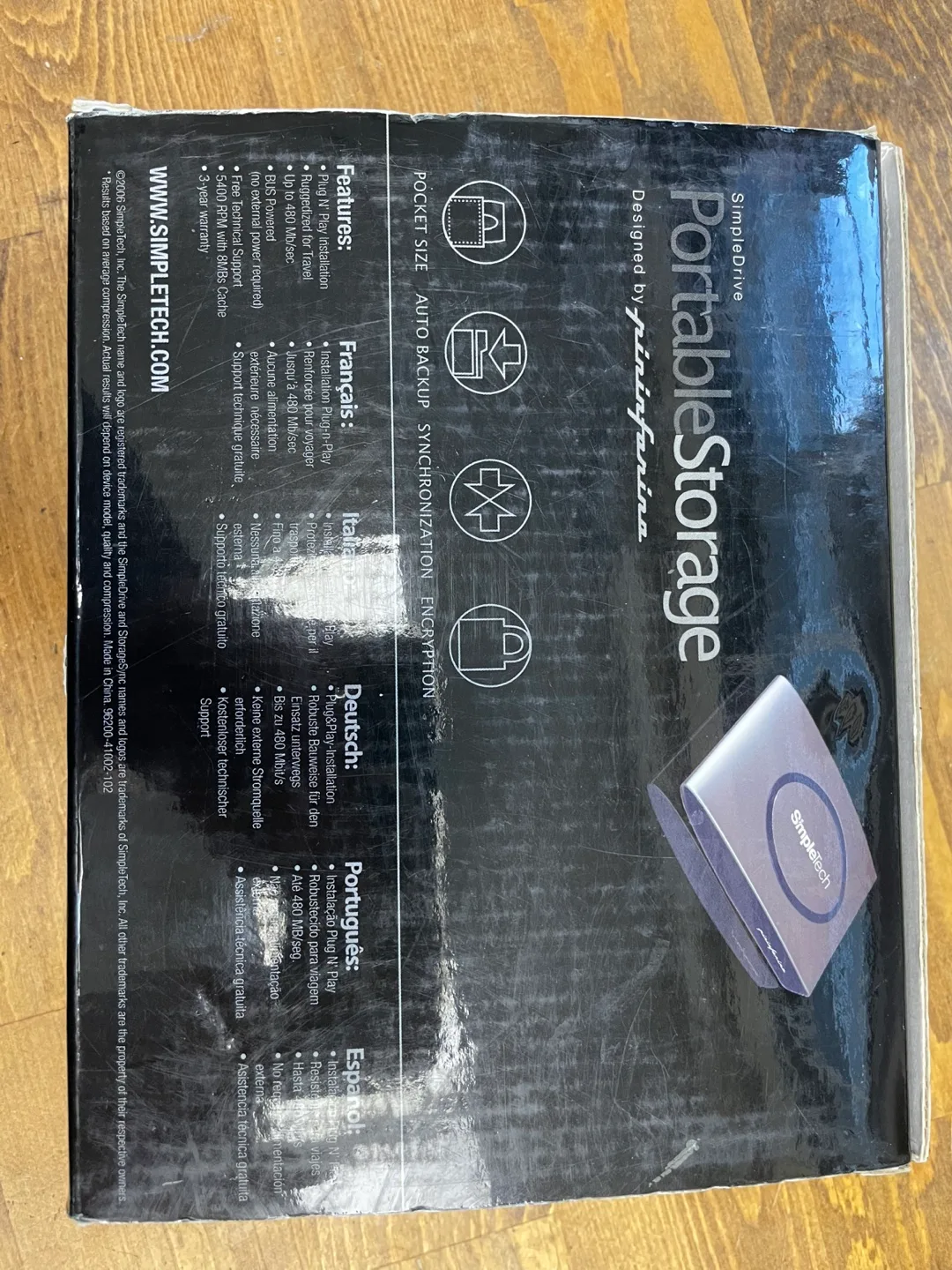 SimpleTech SimpleDrive 60GB USB 2.0 Portable Hard Drive image indicator(3)