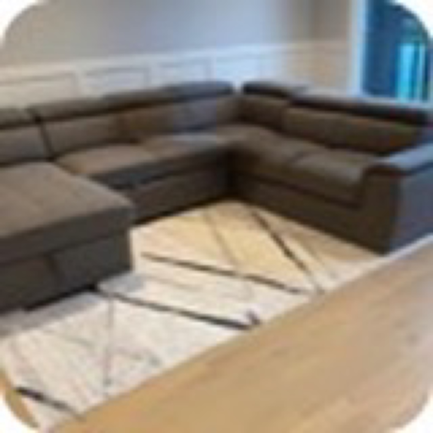 Grey L-Shaped Sectional Sofa with Storage