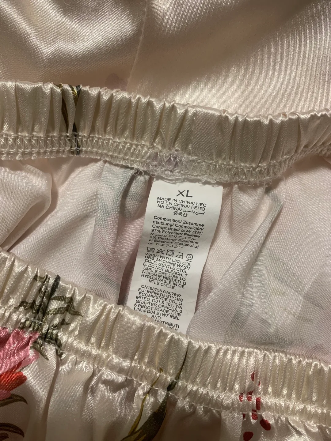 Floral Satin Pajama Pants image indicator(2)