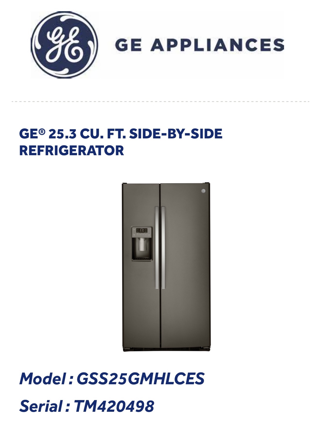 GE Refrigerator - photo 4