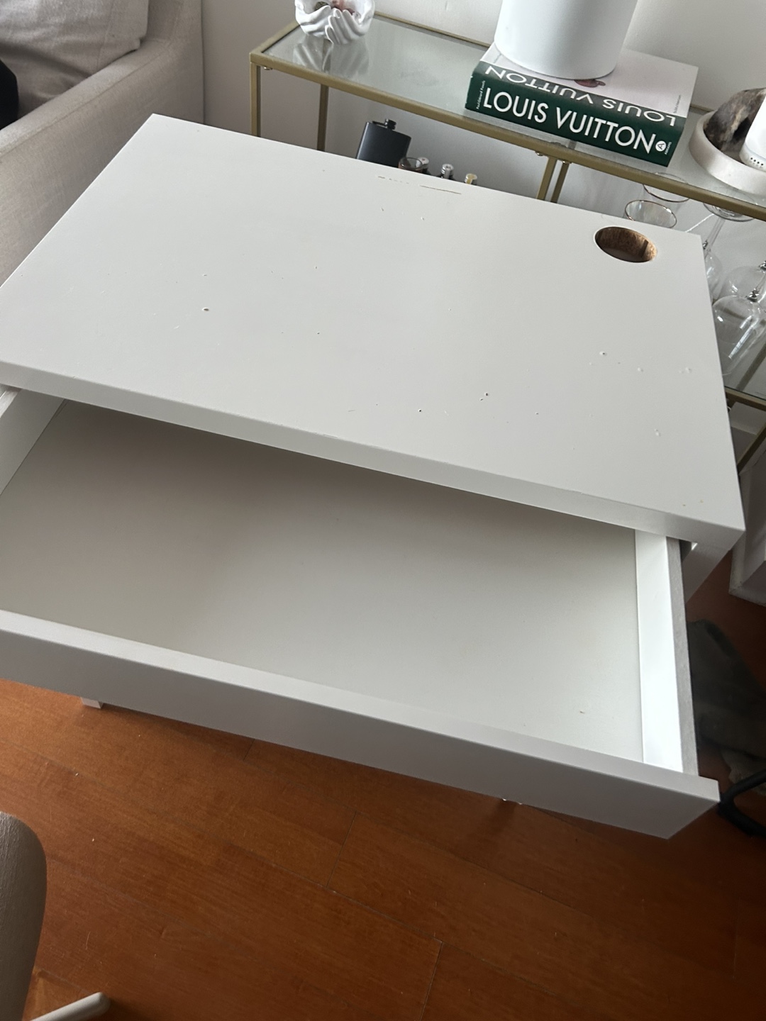 IKEA Micke  White Desk with Drawer - photo 3