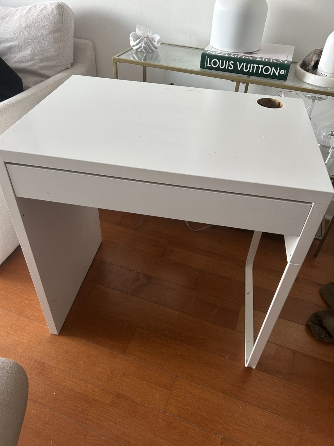 IKEA Micke  White Desk with Drawer