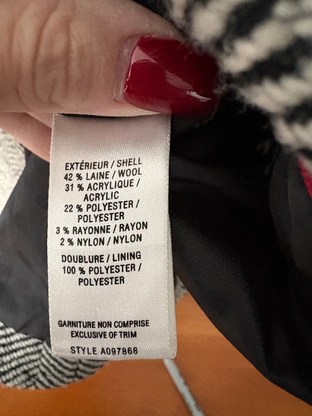 Jacob 3/4 length wool blend pea coat image indicator(5)