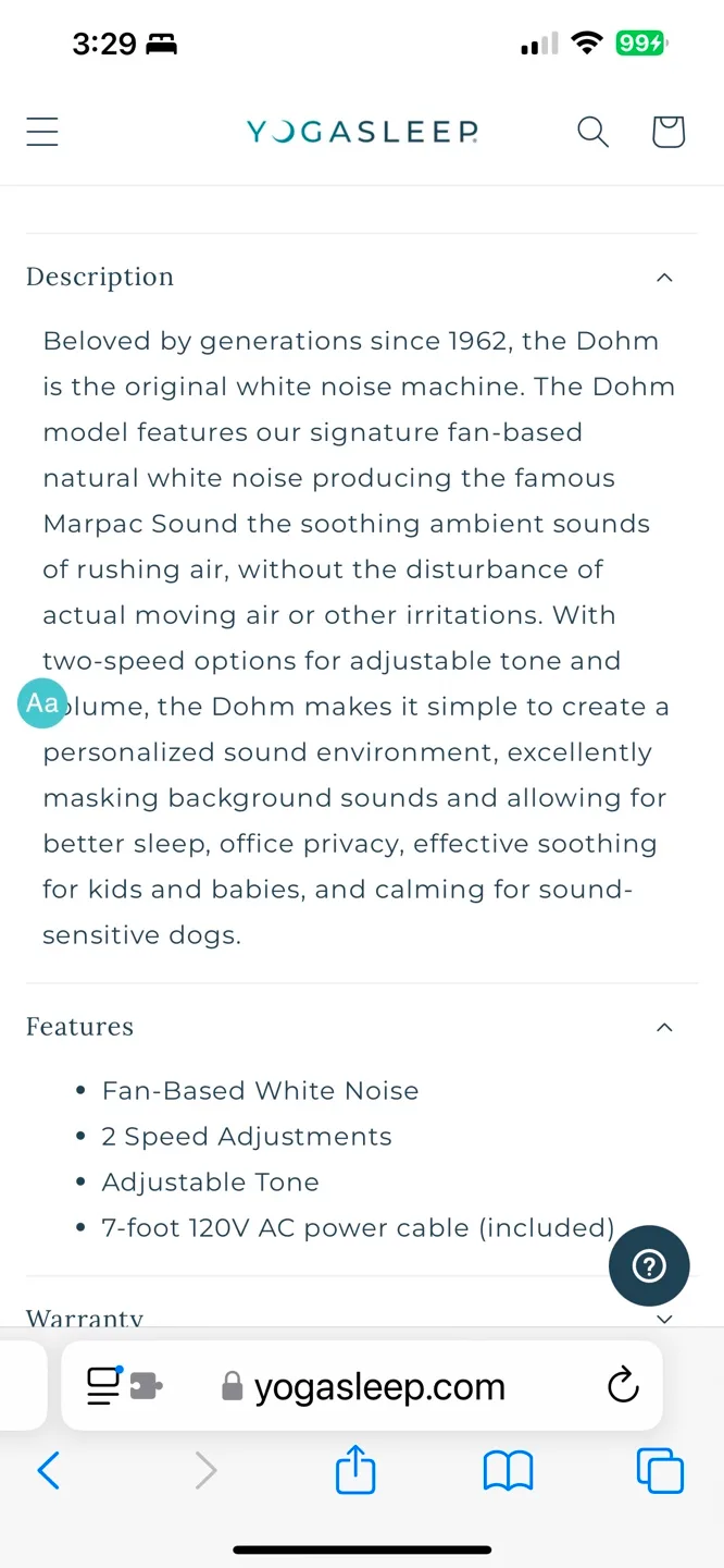 Dohm Elite by Marpac White Noise Sound Machine image indicator(7)