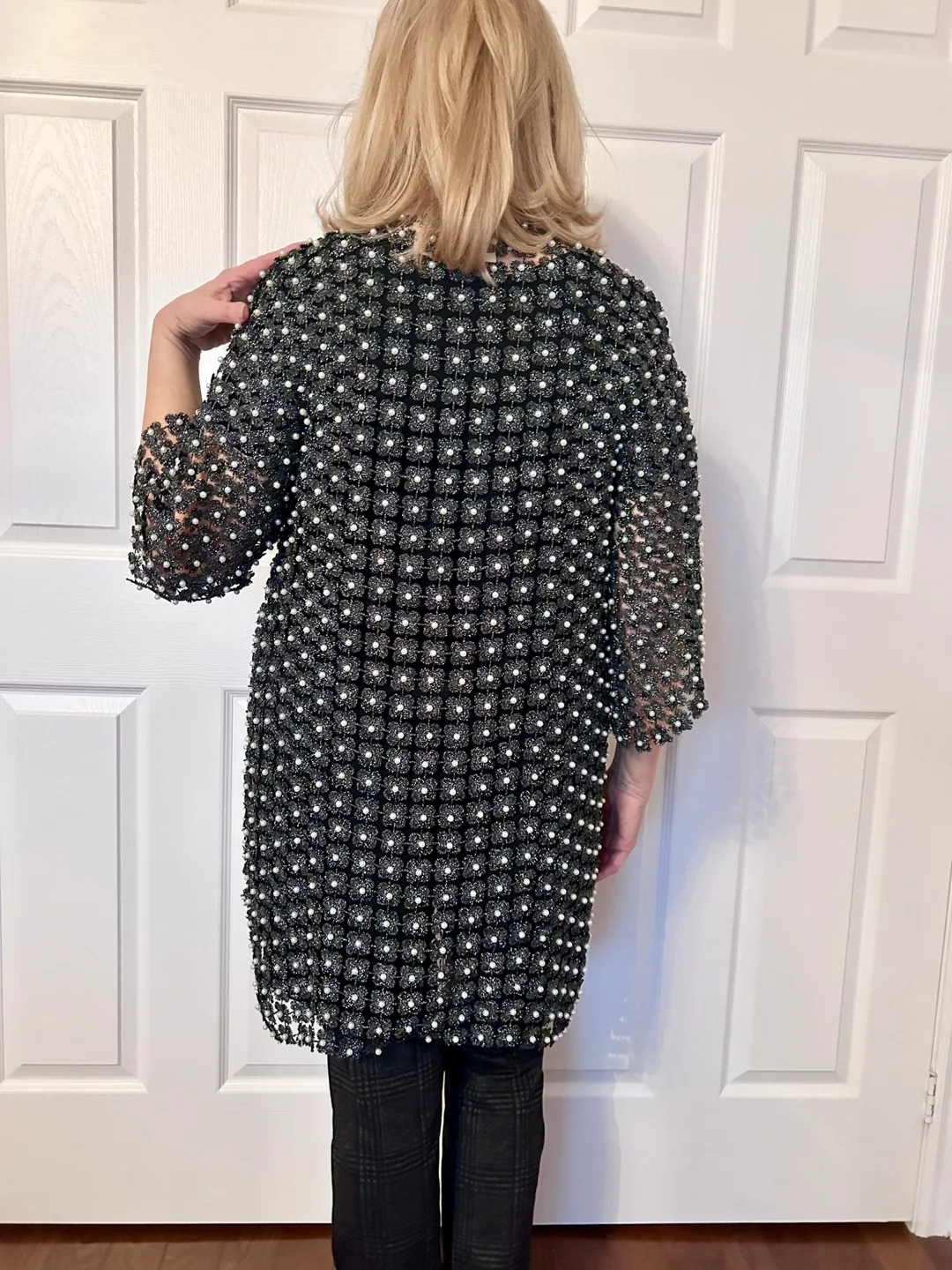 Vintage Black, Silver & Pearl Joseph Ribkoff Jacket image indicator(4)