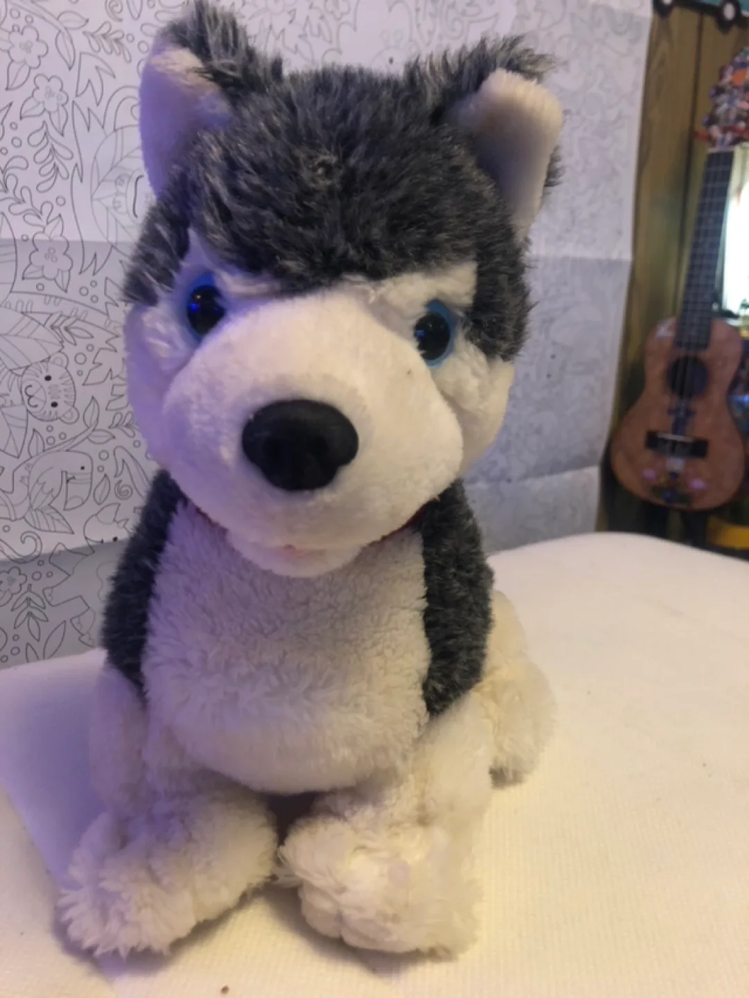 Vintage Irwin Toy Plush Husky Puppy So Real Toy image indicator(3)