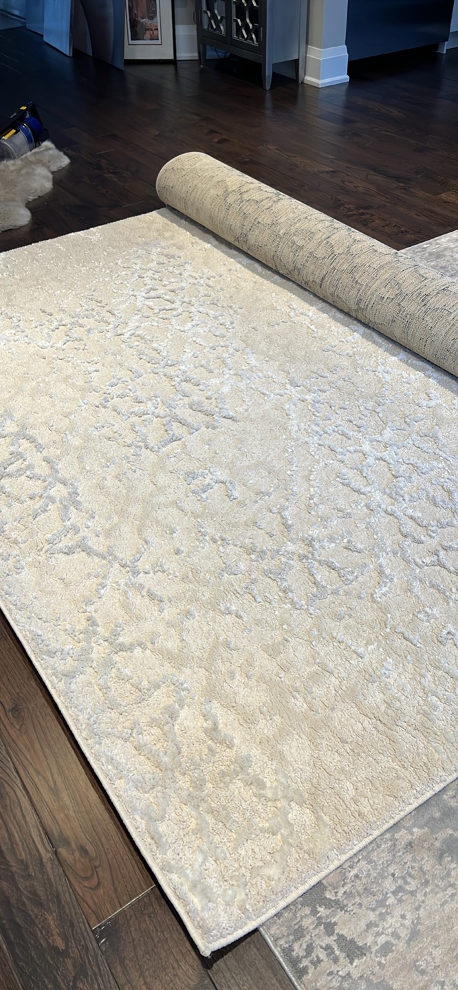 Large cream Area Rug