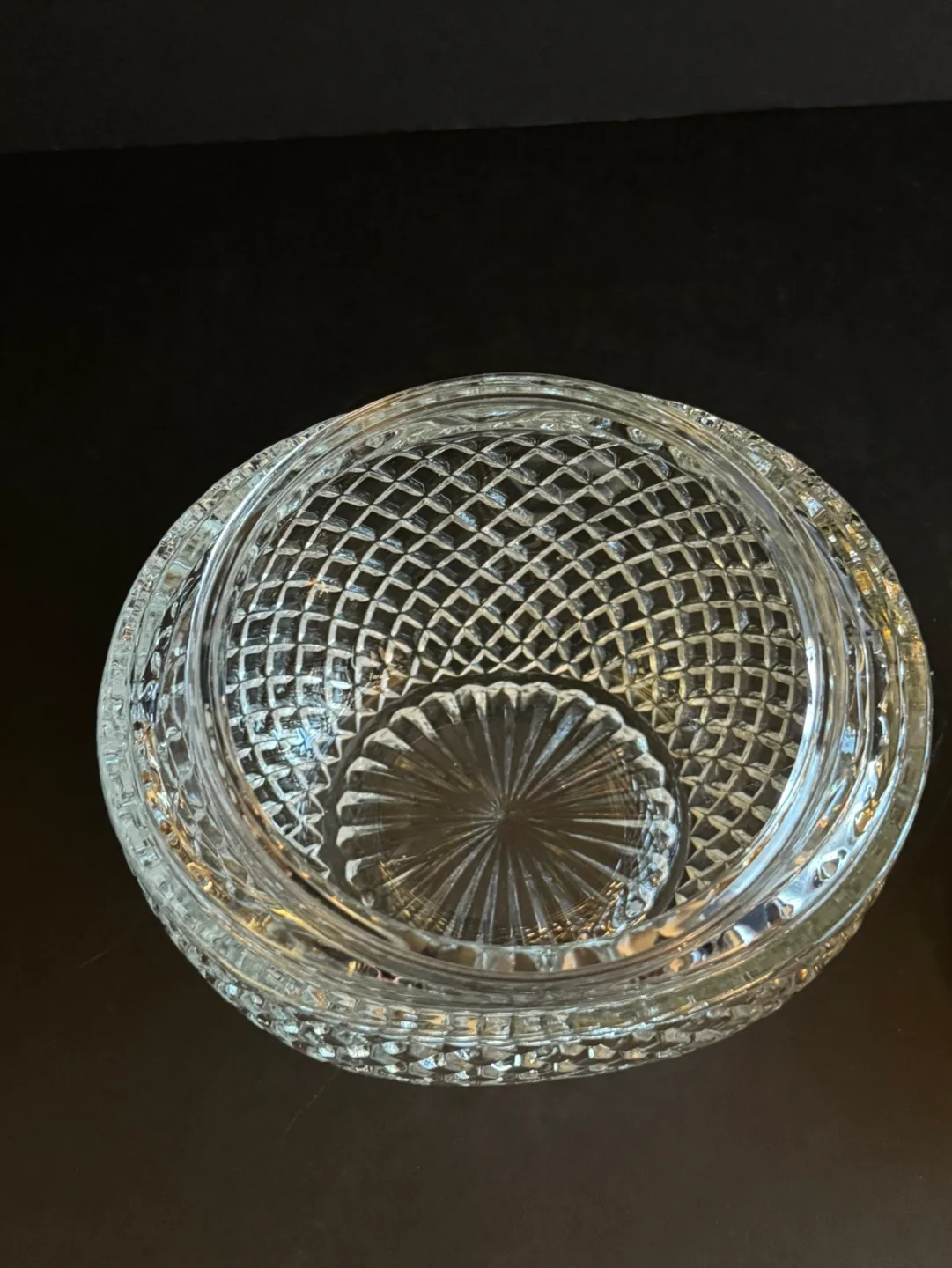 Vintage Glass Apple Shaped Candy Dish with Gold Lid and Ladle image indicator(5)