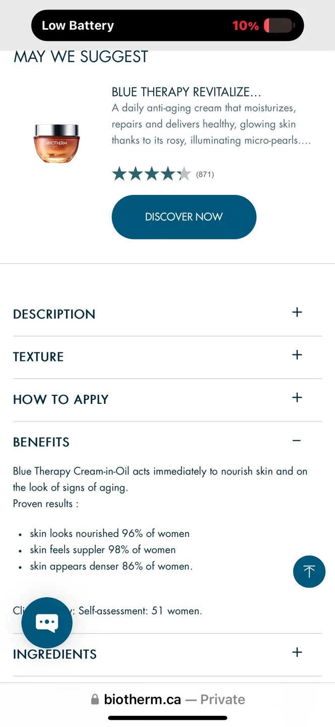 Biotherm Blue Therapy Cream-in-Oil 75ml image indicator(5)