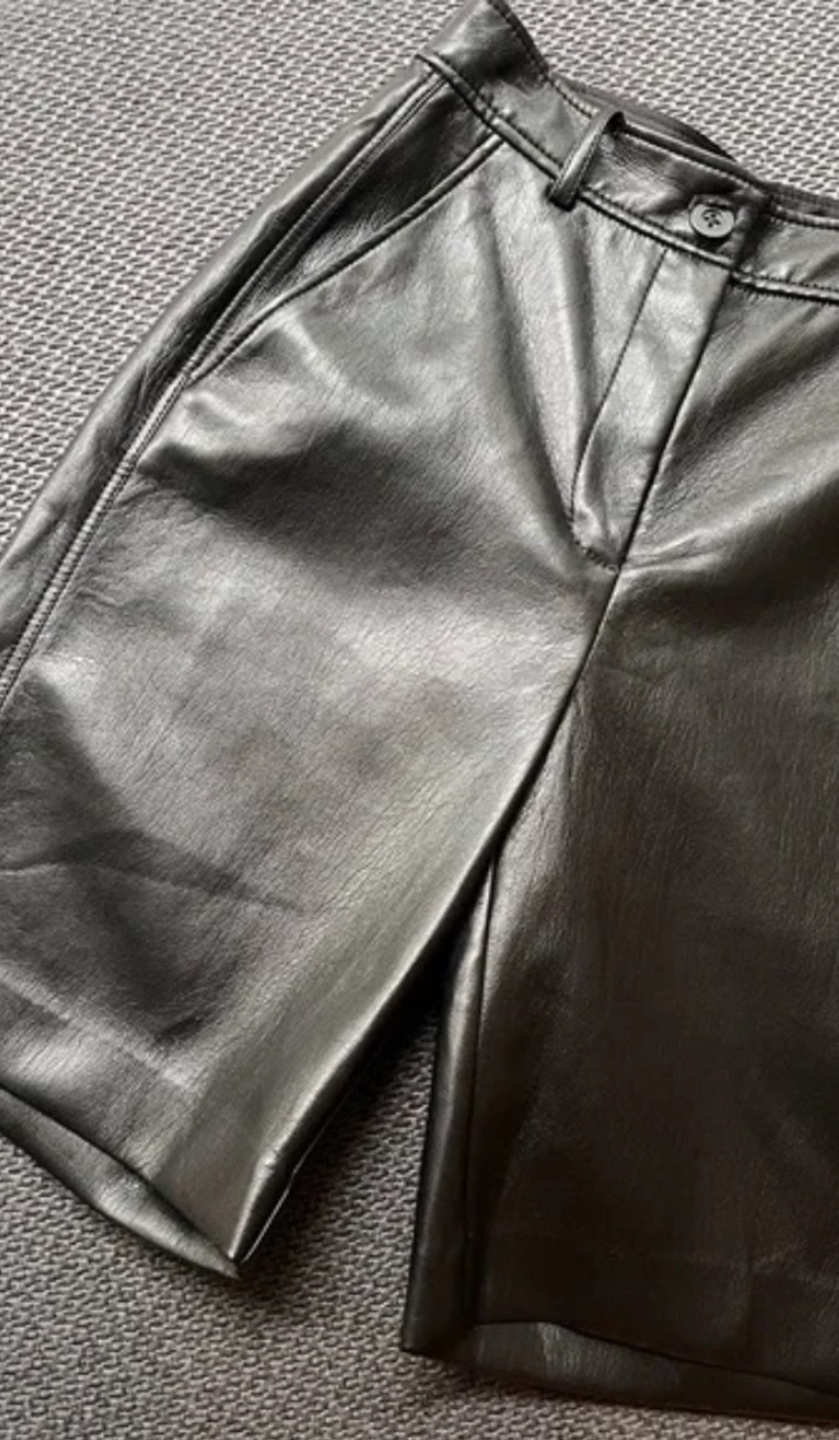 Aritzia Babaton Leather Shorts - Size 4