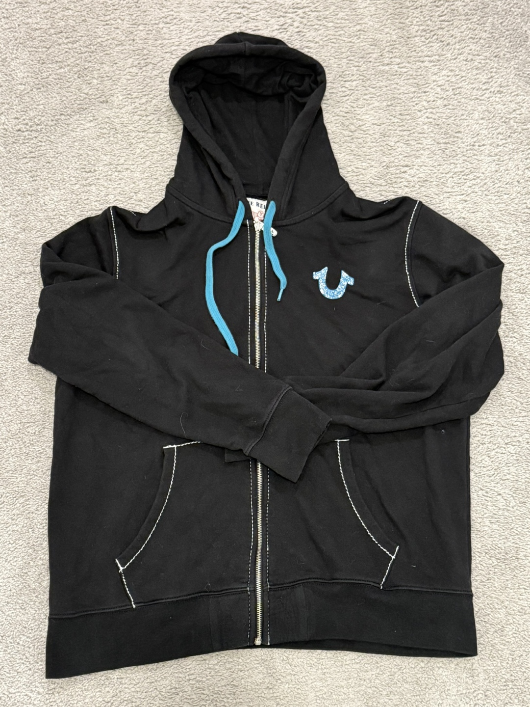 True Religion Buddha Brand Zip-Up Hoodie