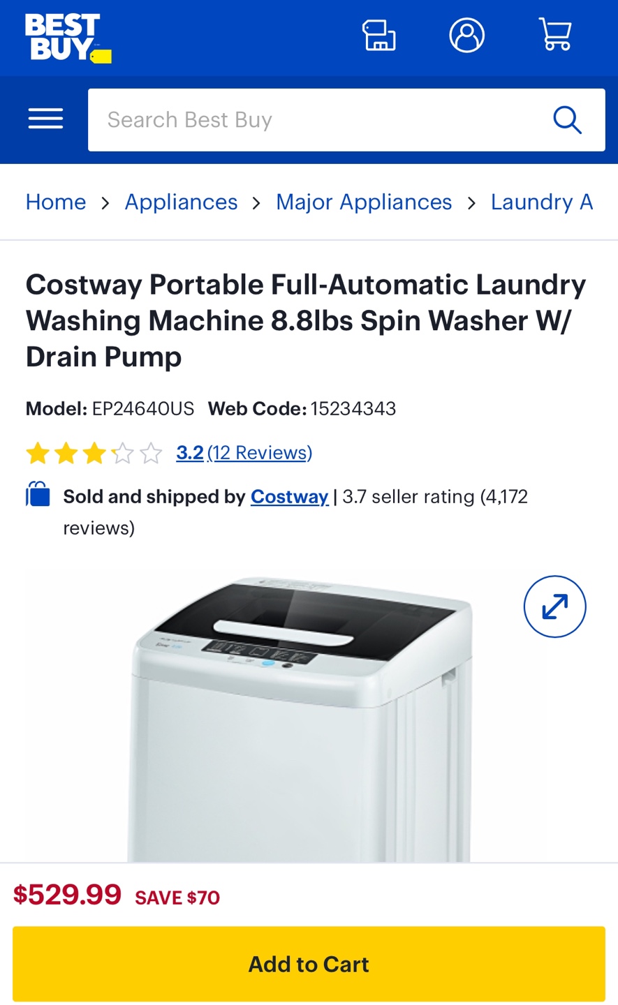 Costway Portable Washing Machine - photo 4