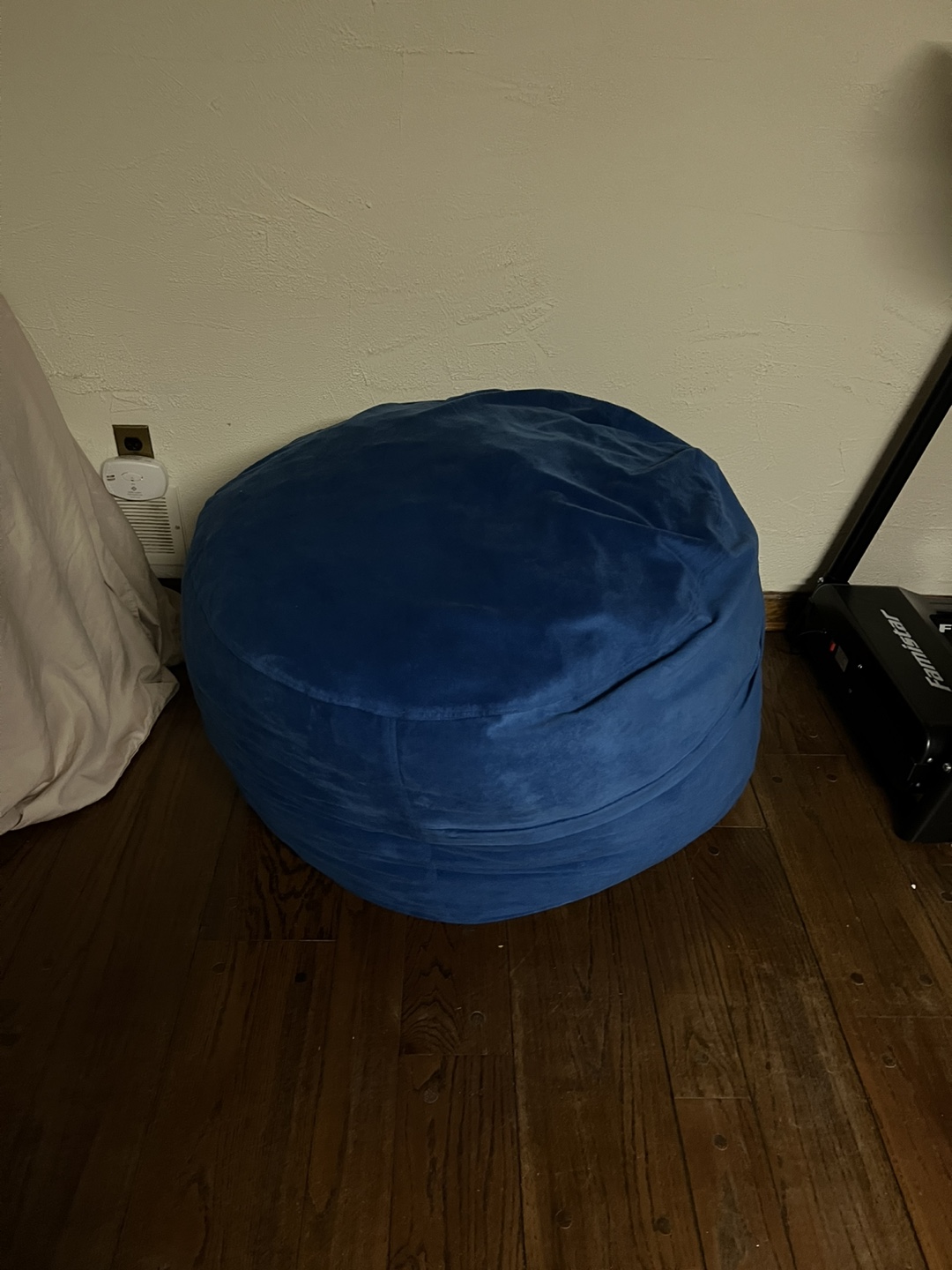 Blue Round Beanbag Chair - photo 2