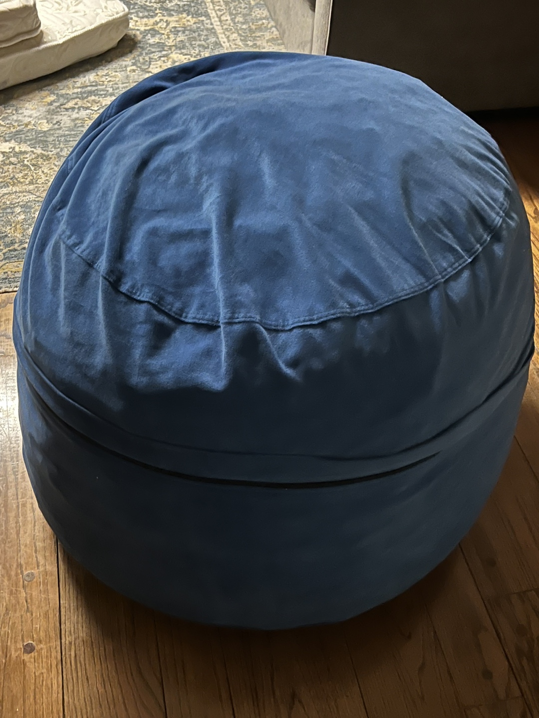 Blue Round Beanbag Chair