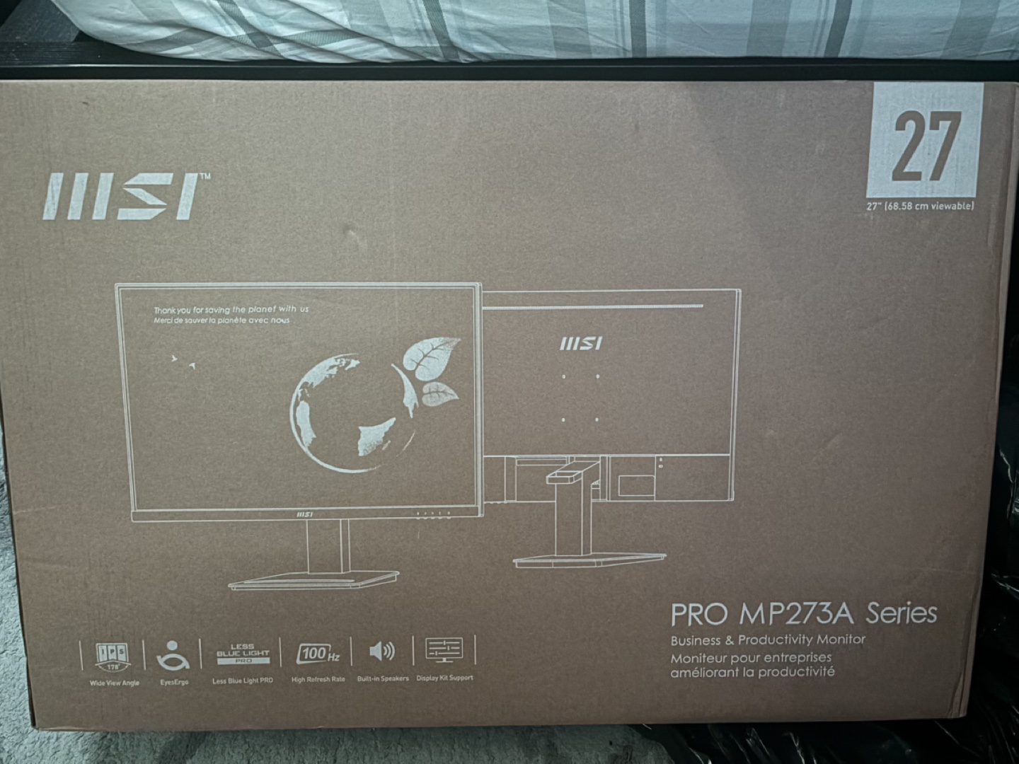 MSI PRO MP273A 27" Monitor - Brand New in Box - photo 2