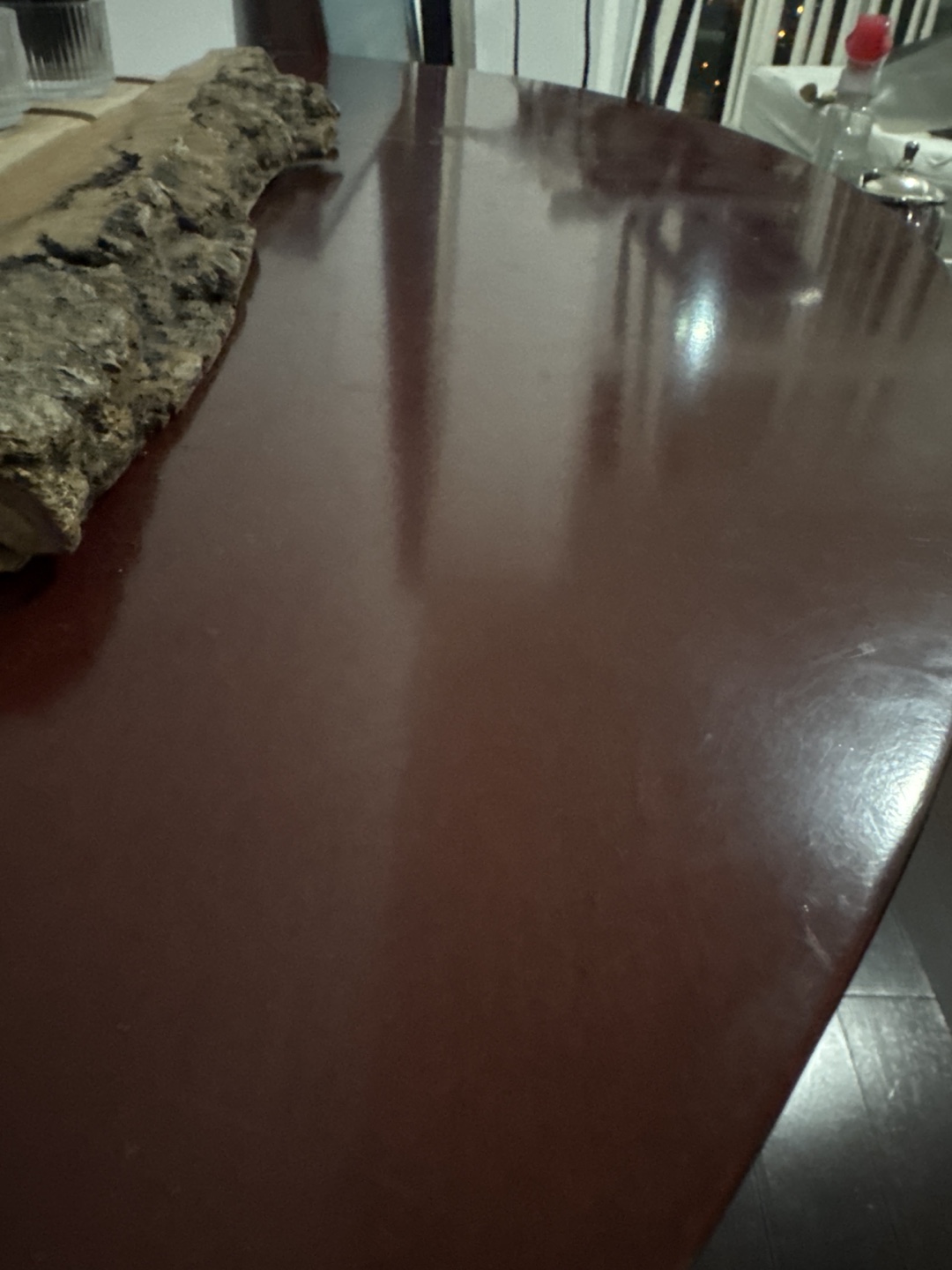 Half-Round Mahogany Console Table - photo 3