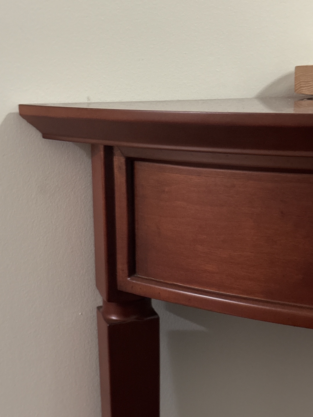 Half-Round Mahogany Console Table - photo 2