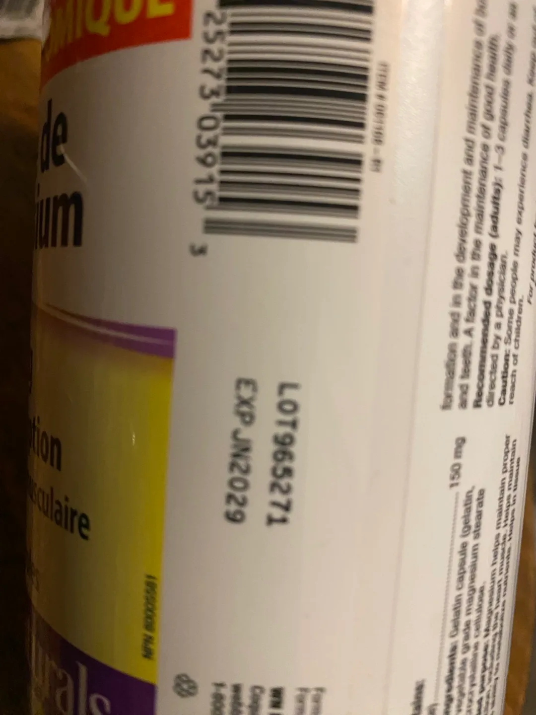 Webber Naturals Magnesium Citrate 150mg, 240 Capsules image indicator(2)