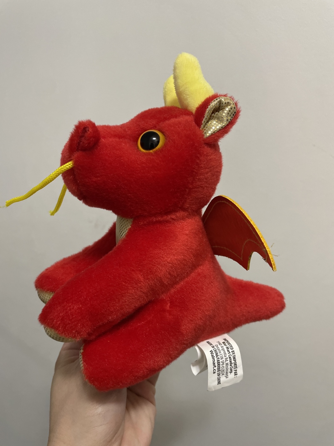 Adorable Red Dragon Plush Toy - photo 2