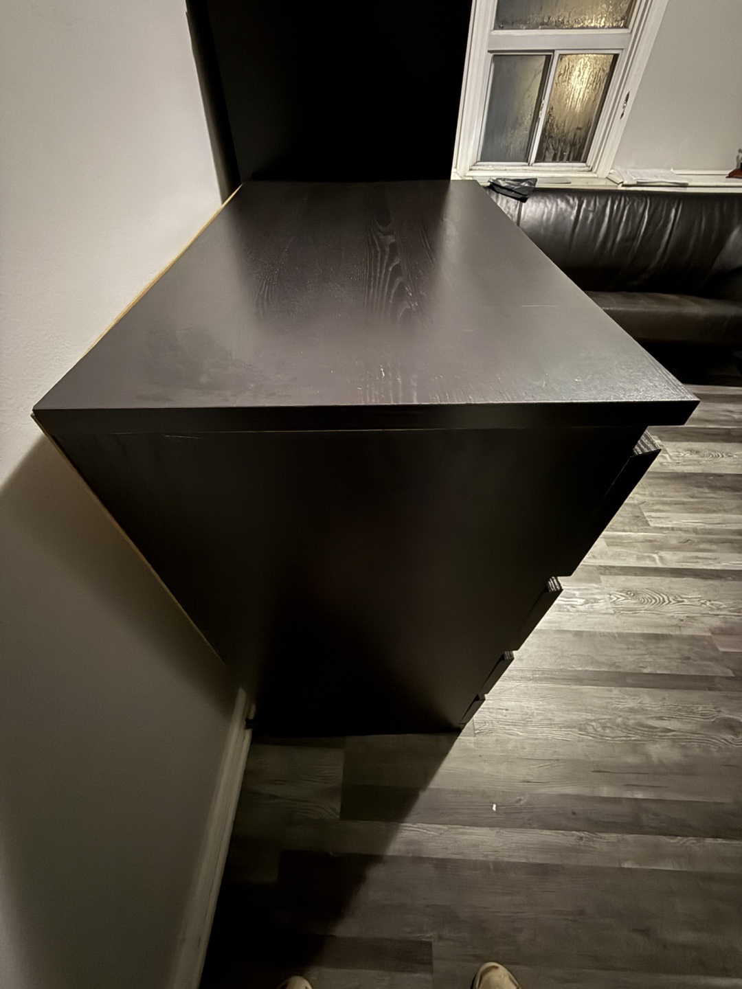 IKEA MALM 4-Drawer Chest - Black-Brown - photo 2