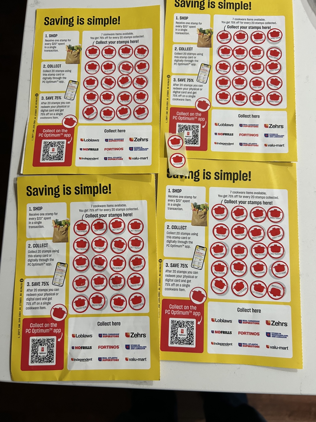 PC Optimum Cookware Stamps