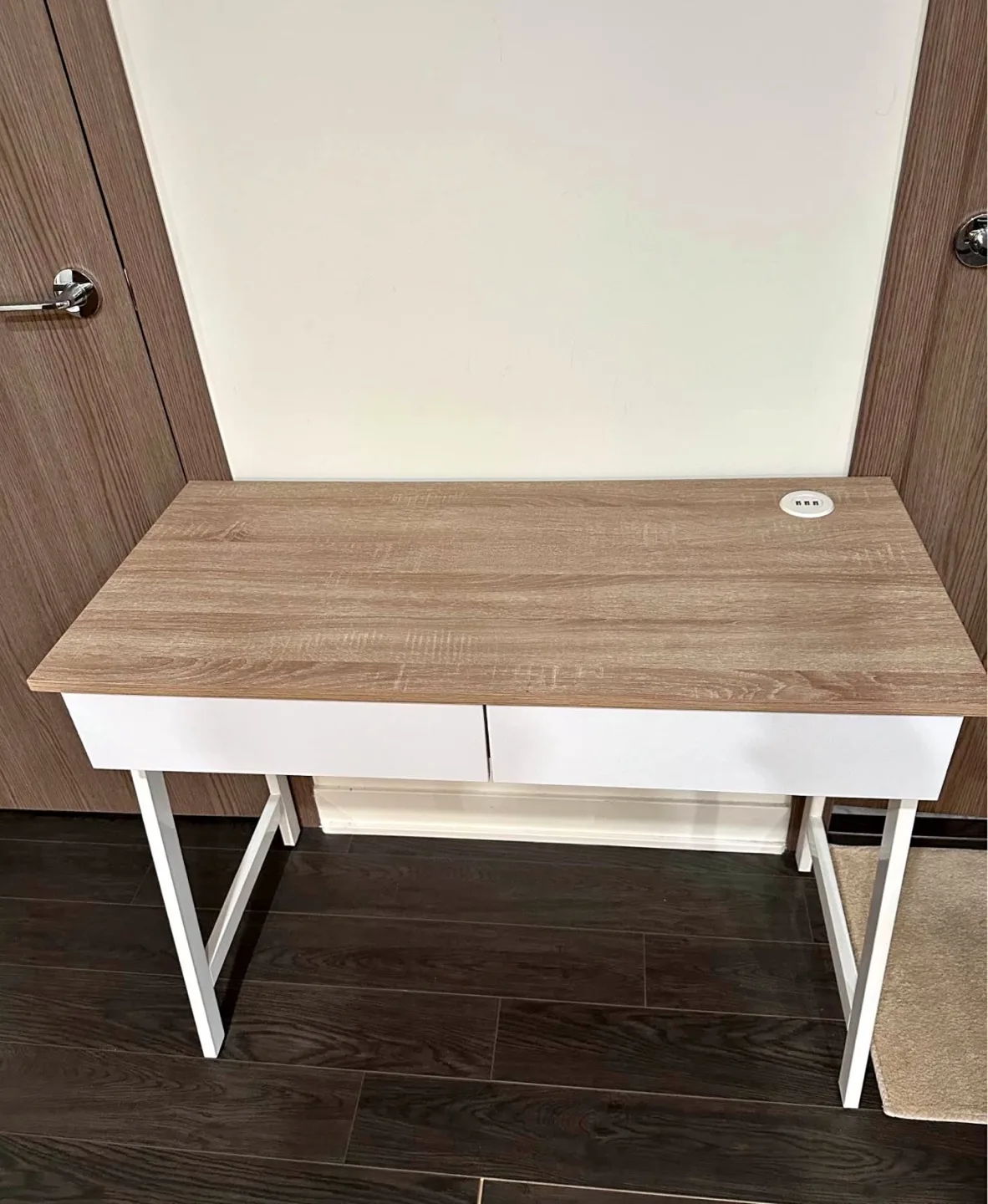 Mainstays Writing Desk with Two Drawers thumbnail