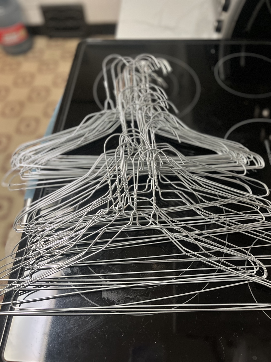 Bulk lot of wire hangers