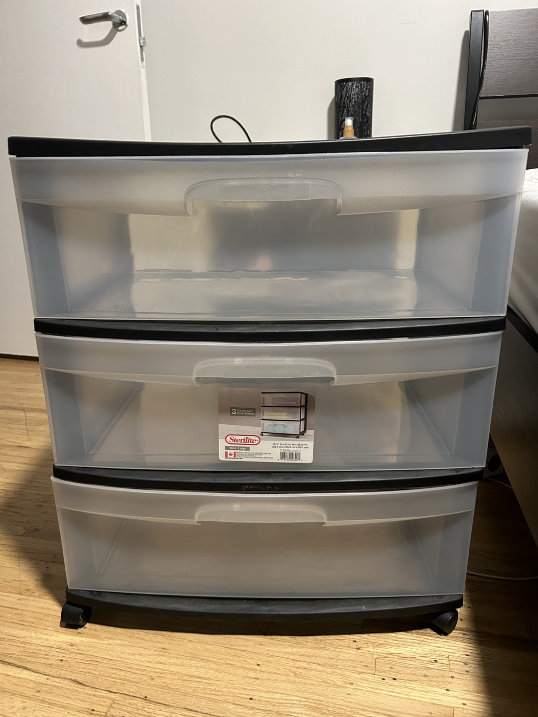 Sterilite 3-Drawer Rolling Cart - photo 2