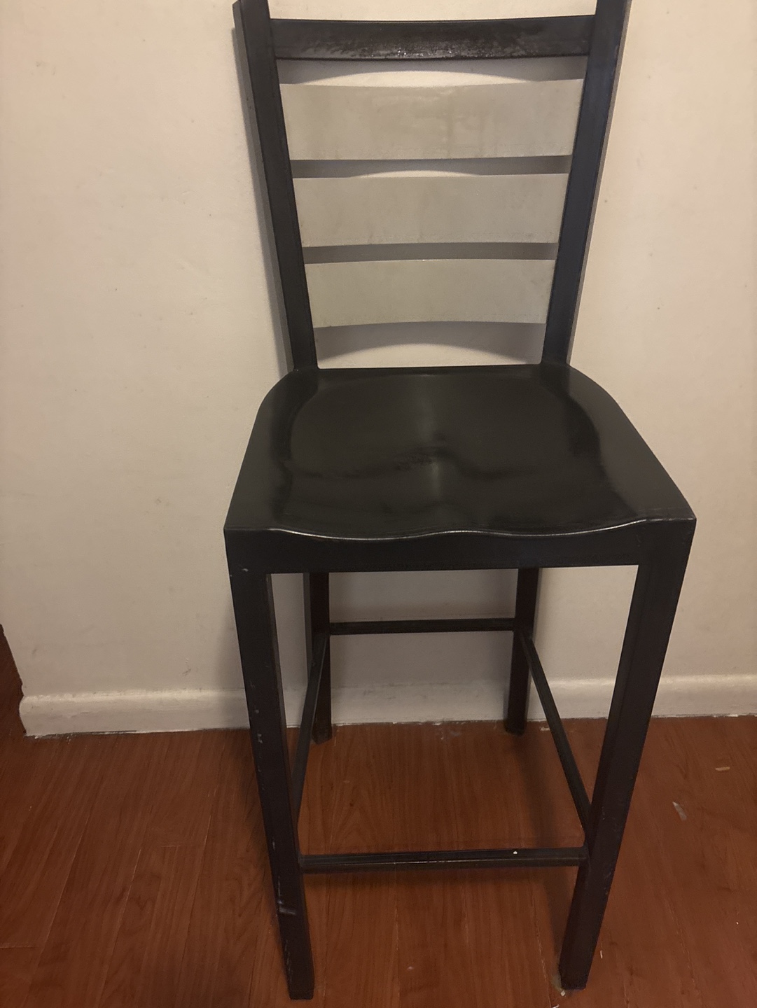 Black Metal Bar Stool