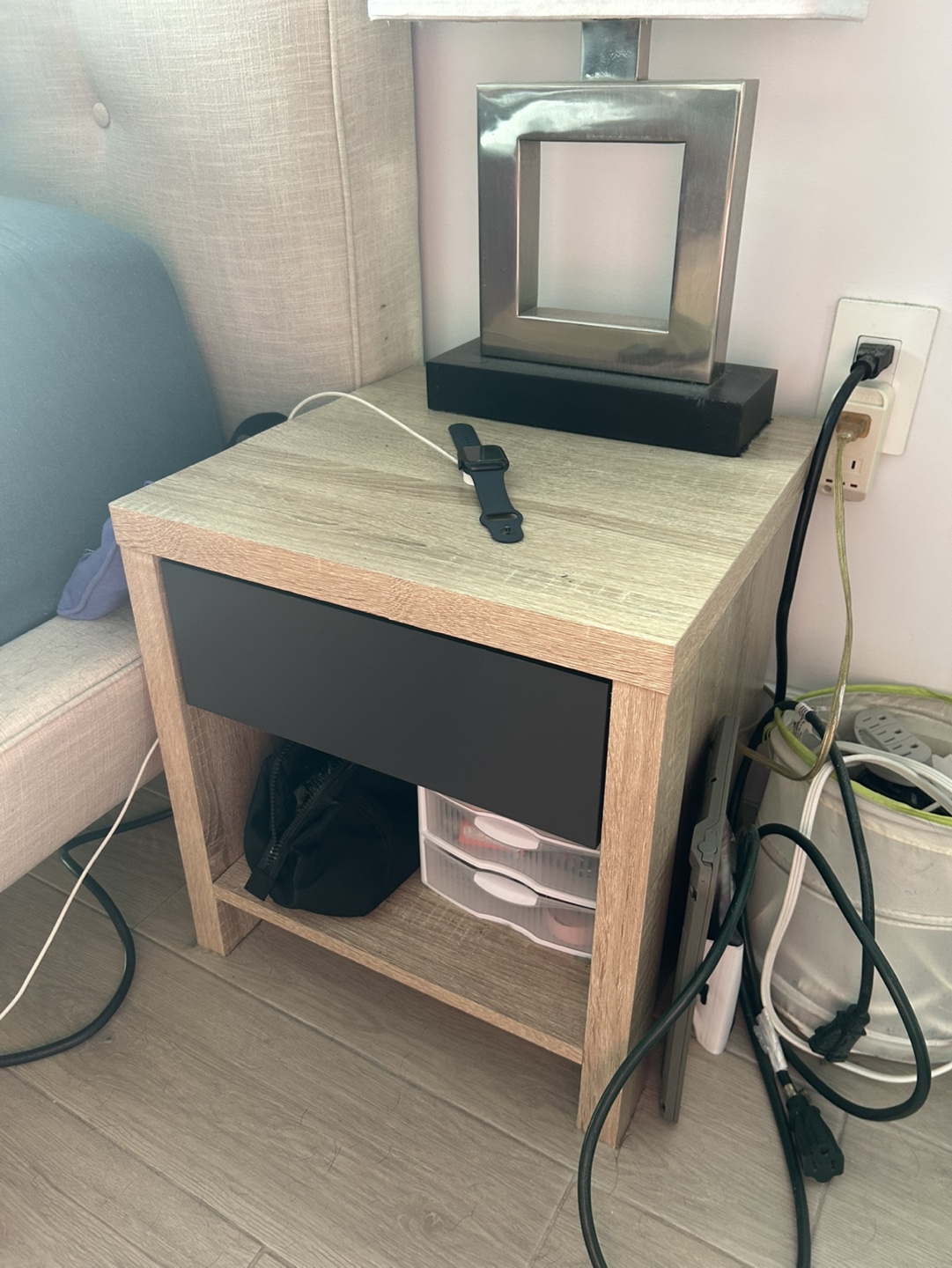 Nightstand with Drawer - photo 2
