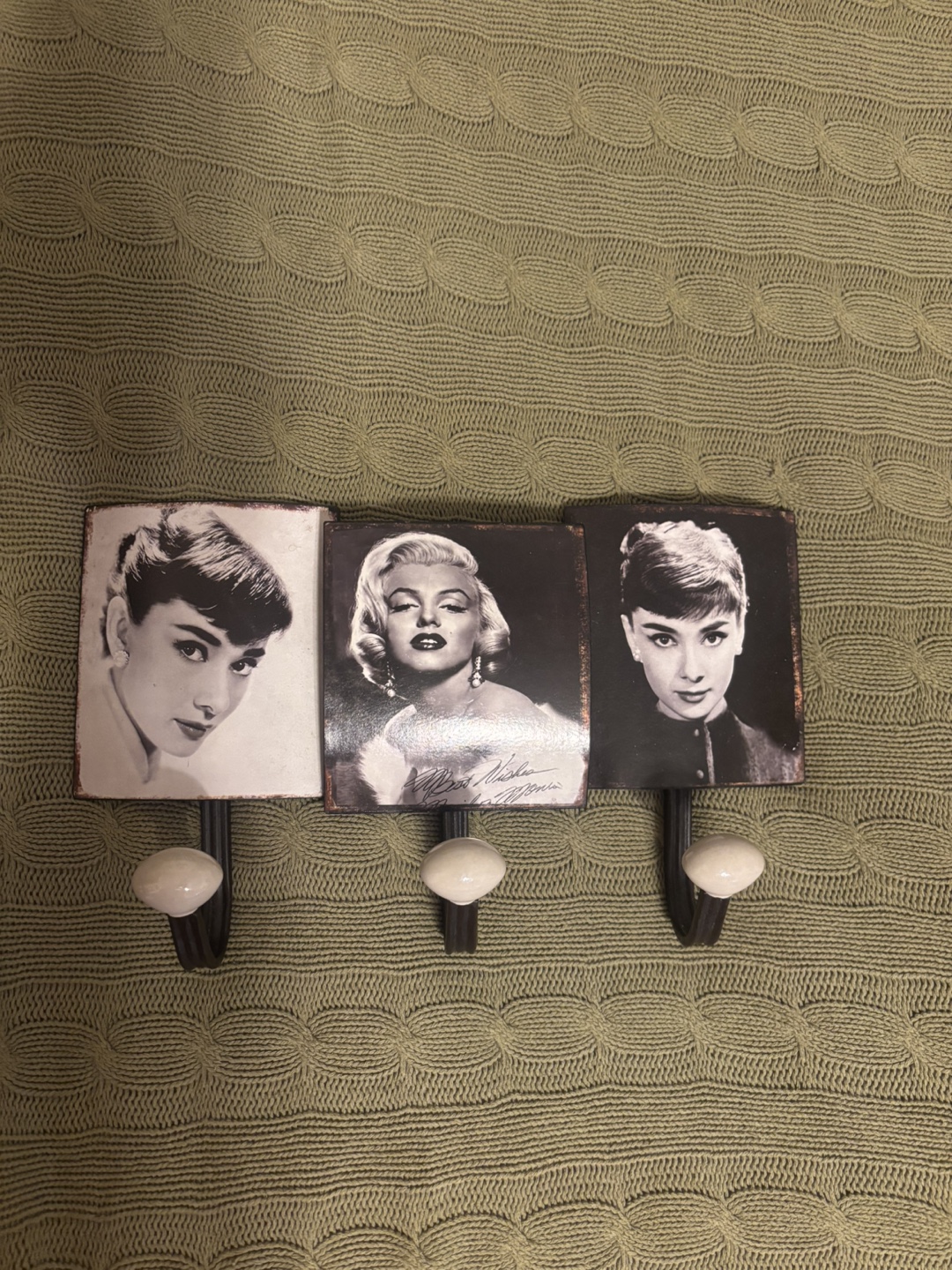 Vintage Hollywood Trio Wall Hook