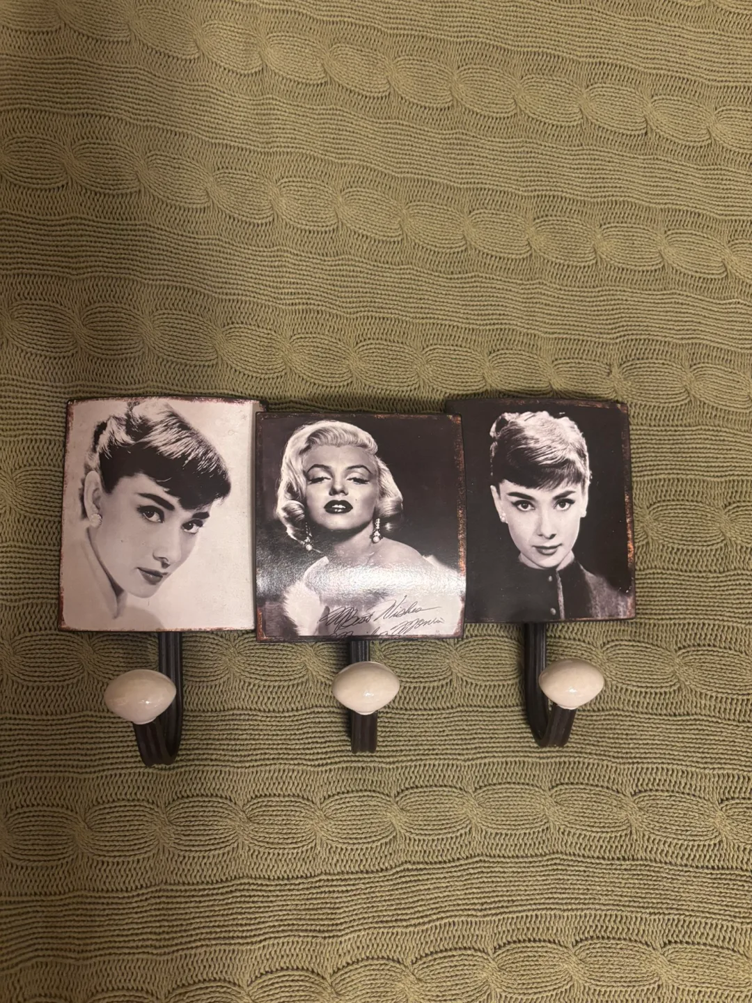 Vintage Hollywood Trio Wall Hook thumbnail
