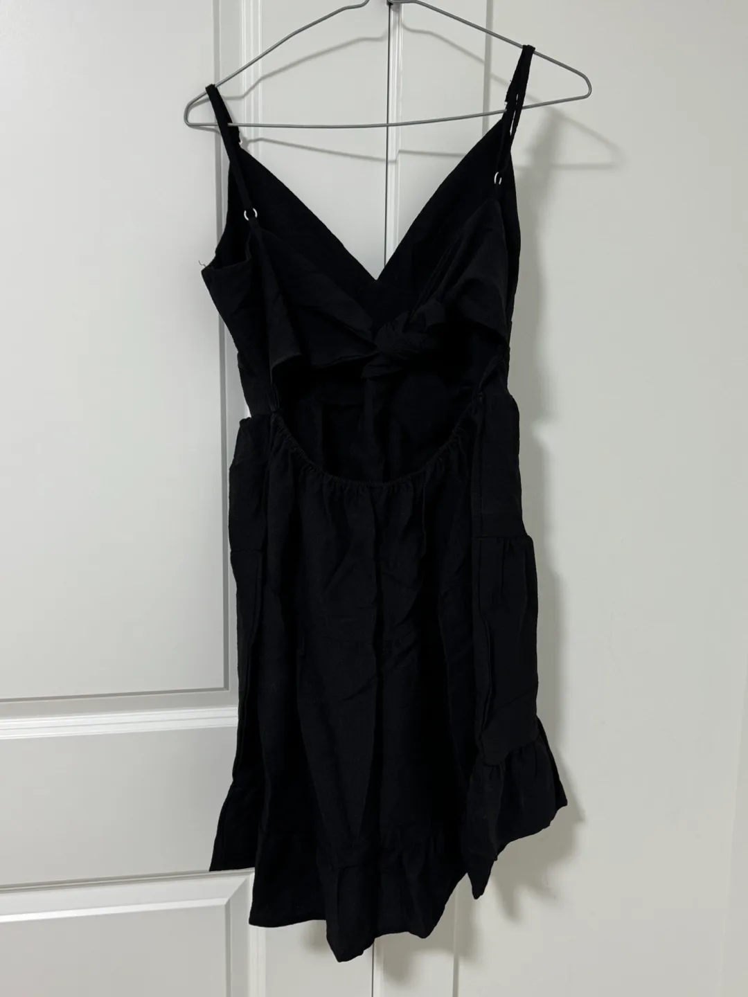 Black Summer Dress with Cutout Back image indicator(2)
