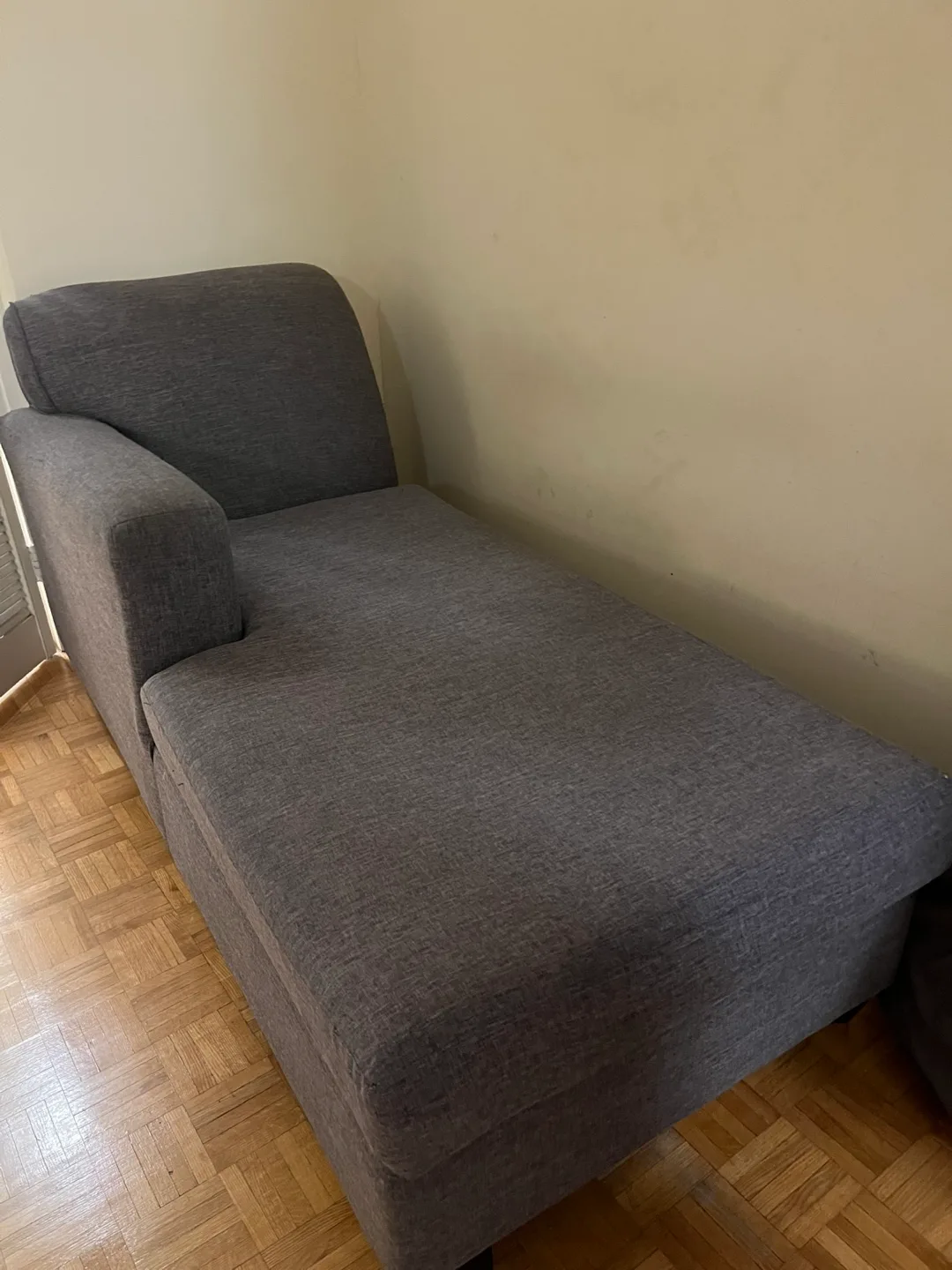 Dark Grey Chaise Lounge thumbnail
