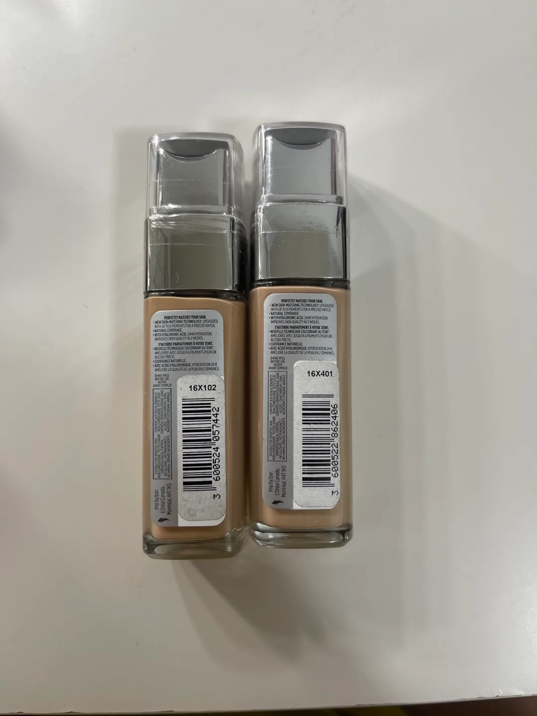 Two L'Oréal Paris True Match Foundations image indicator(3)