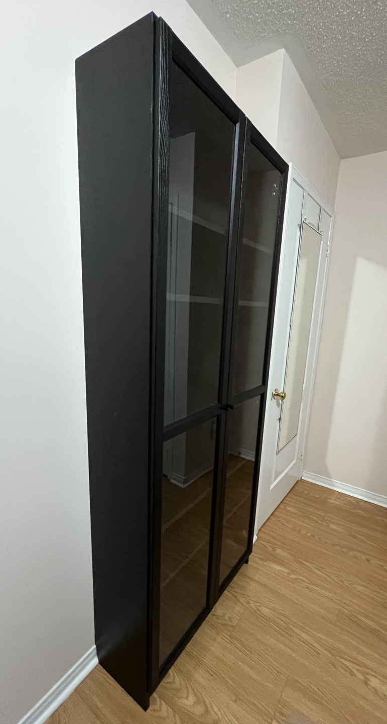 IKEA MICKE Corner Workstation & BILLY Bookcase - Black-Brown - photo 2