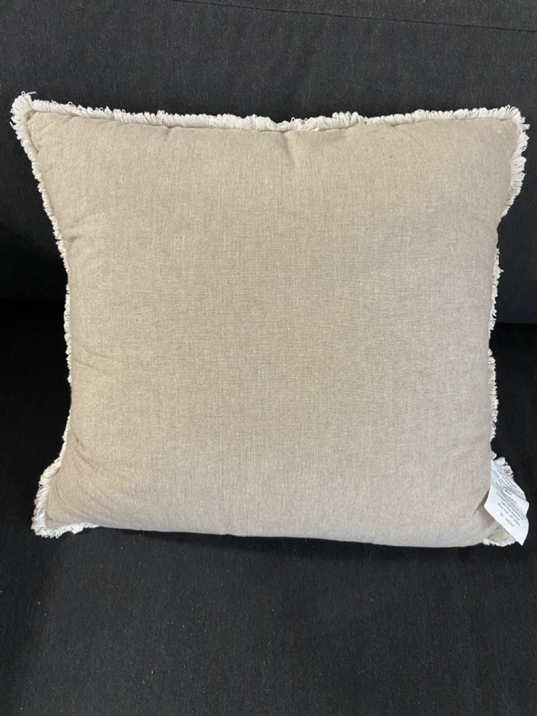 Set of 2 Hand Embroidered Throw Pillows with Fringe - photo 2