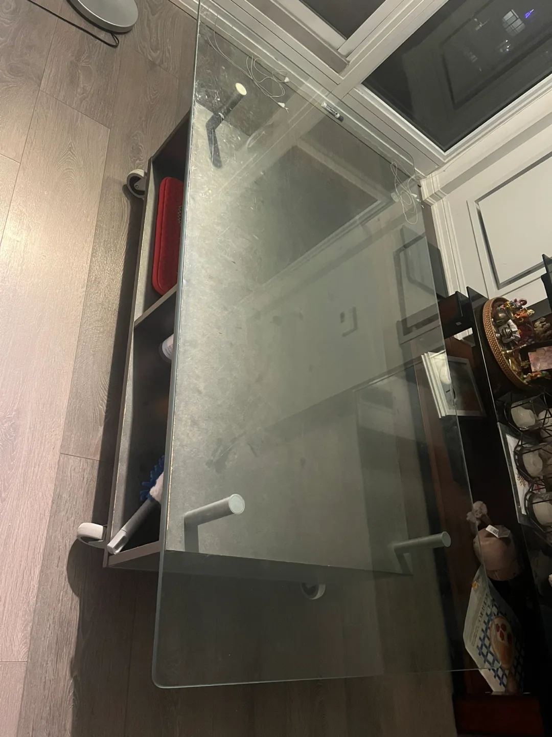 Glass Top Coffee Table on Wheels image indicator(2)