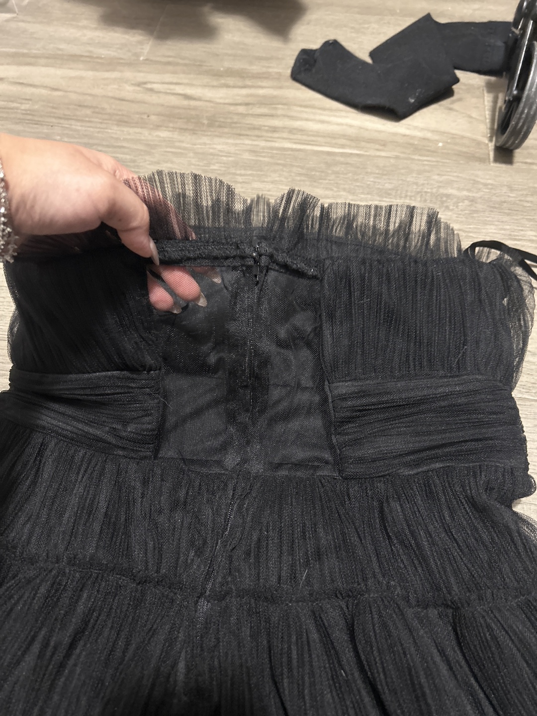 Black Tulle Mini Dress - photo 3