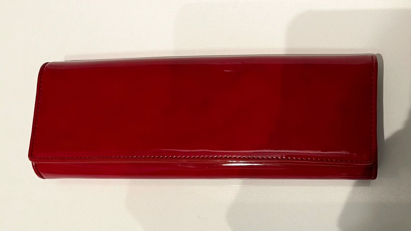 Red Patent Leather Aldo Clutch thumbnail