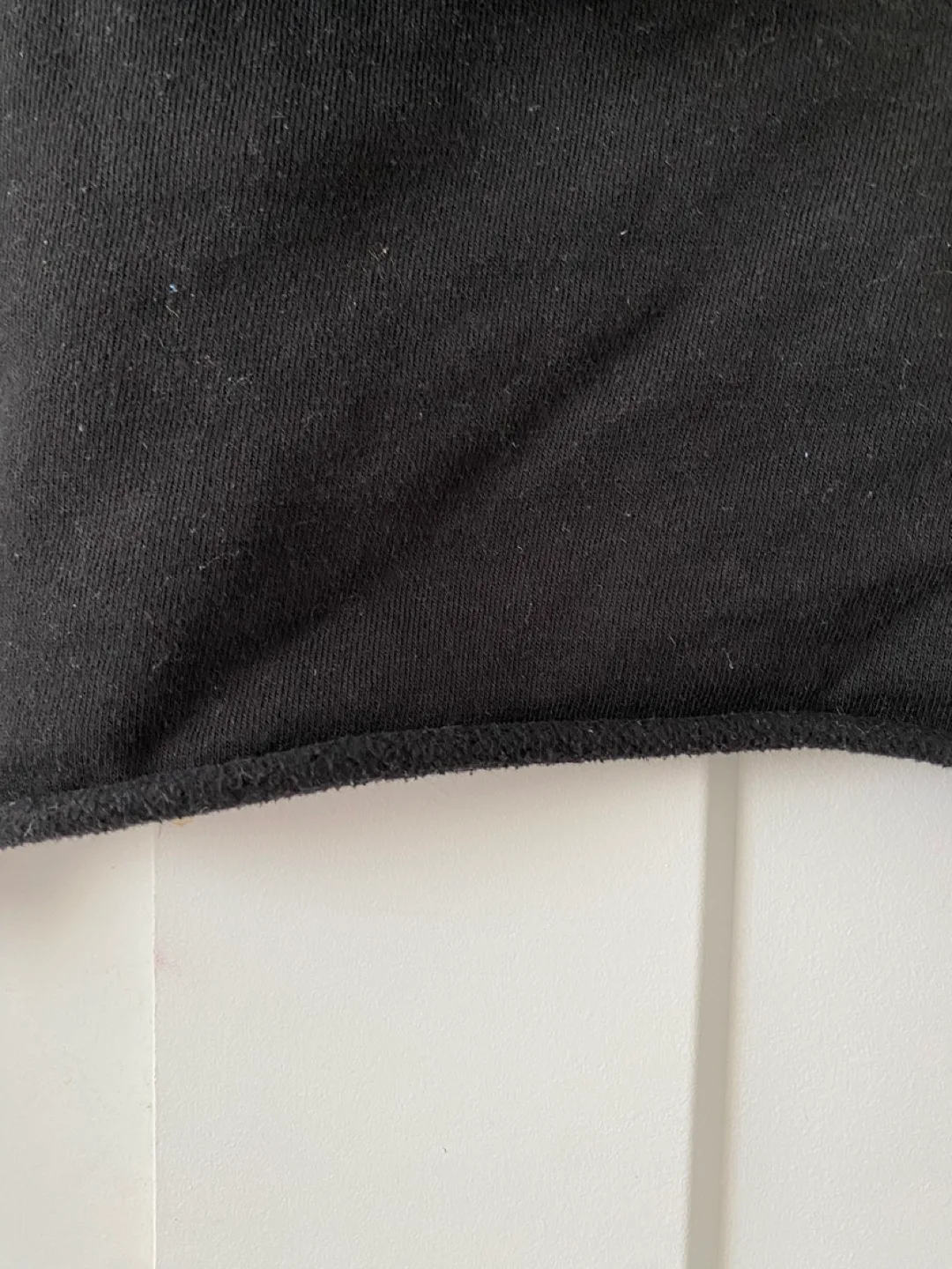 H&M Black Cropped Hoodie with Great Vibes Print image indicator(6)