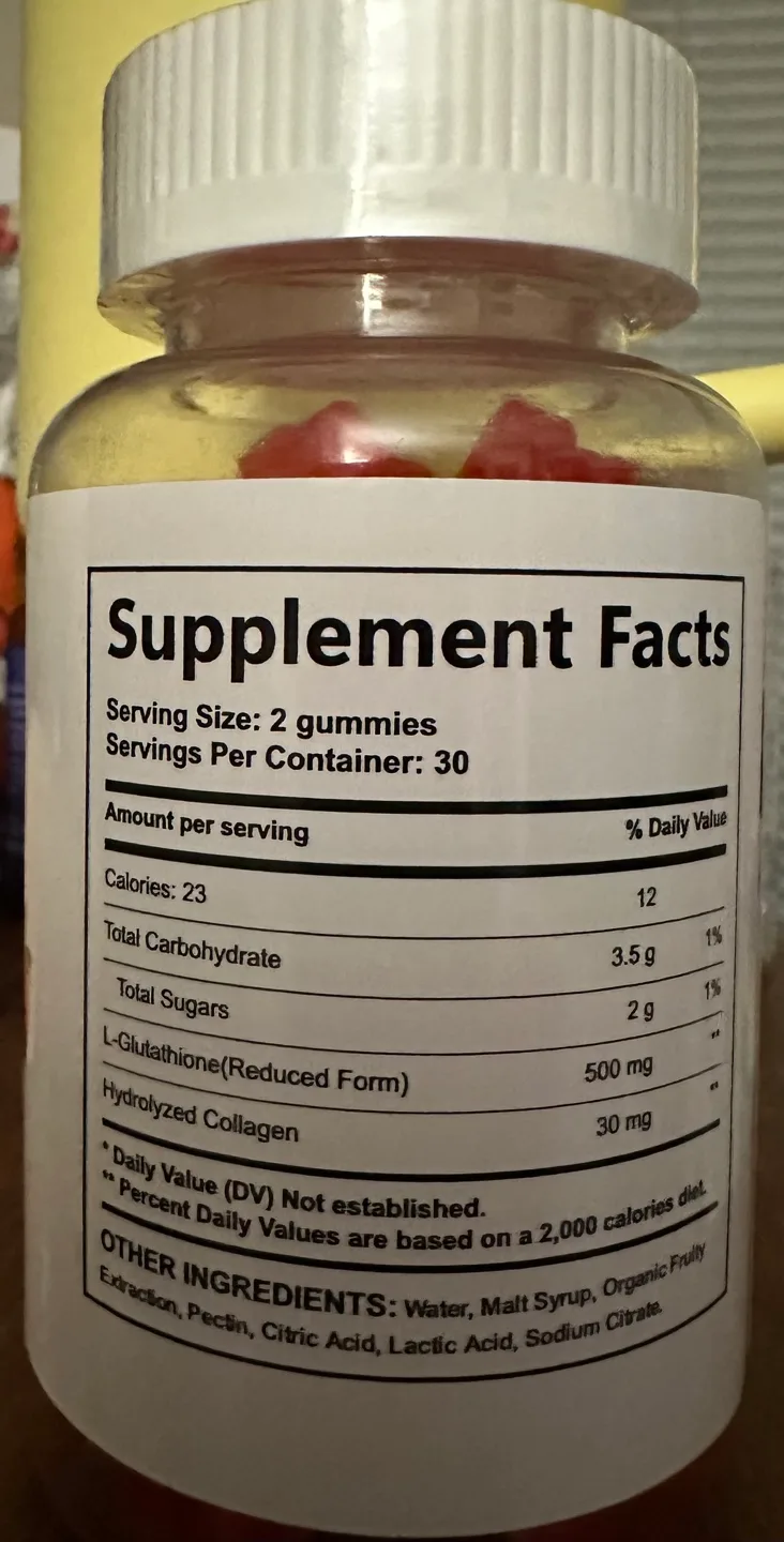 Glutathione Collagen Glow Gummies - 60 Gummies image indicator(3)