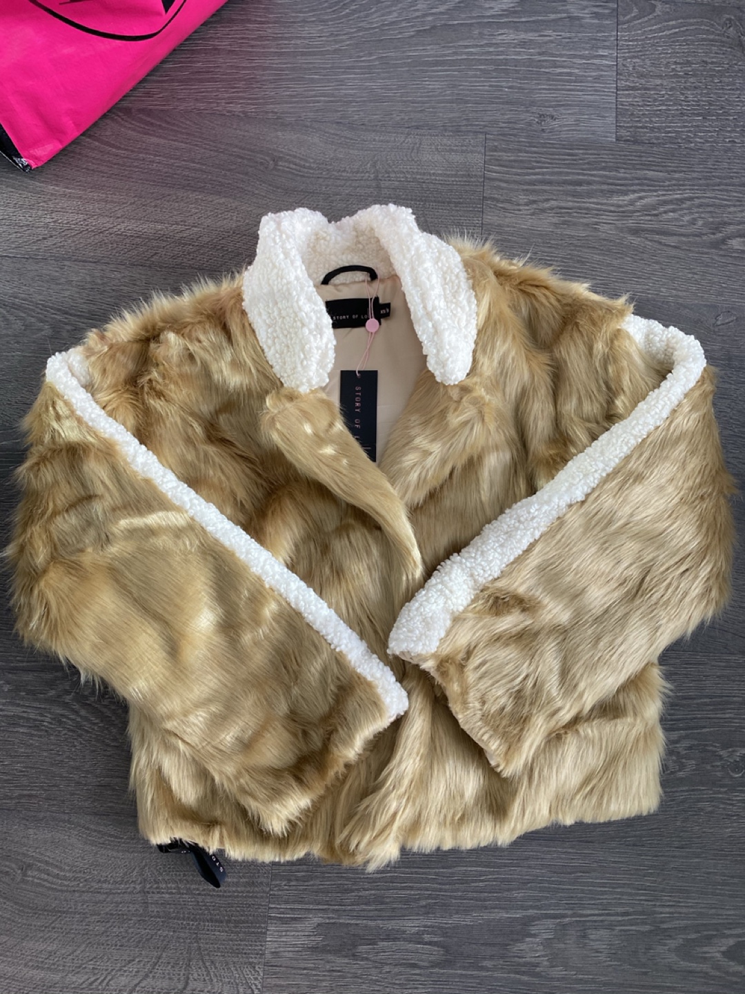 STORI Faux Fur Jacket - Size S - photo 3