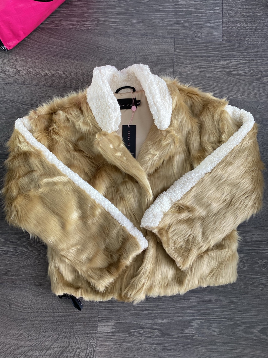 STORI Faux Fur Jacket - Size S - photo 2