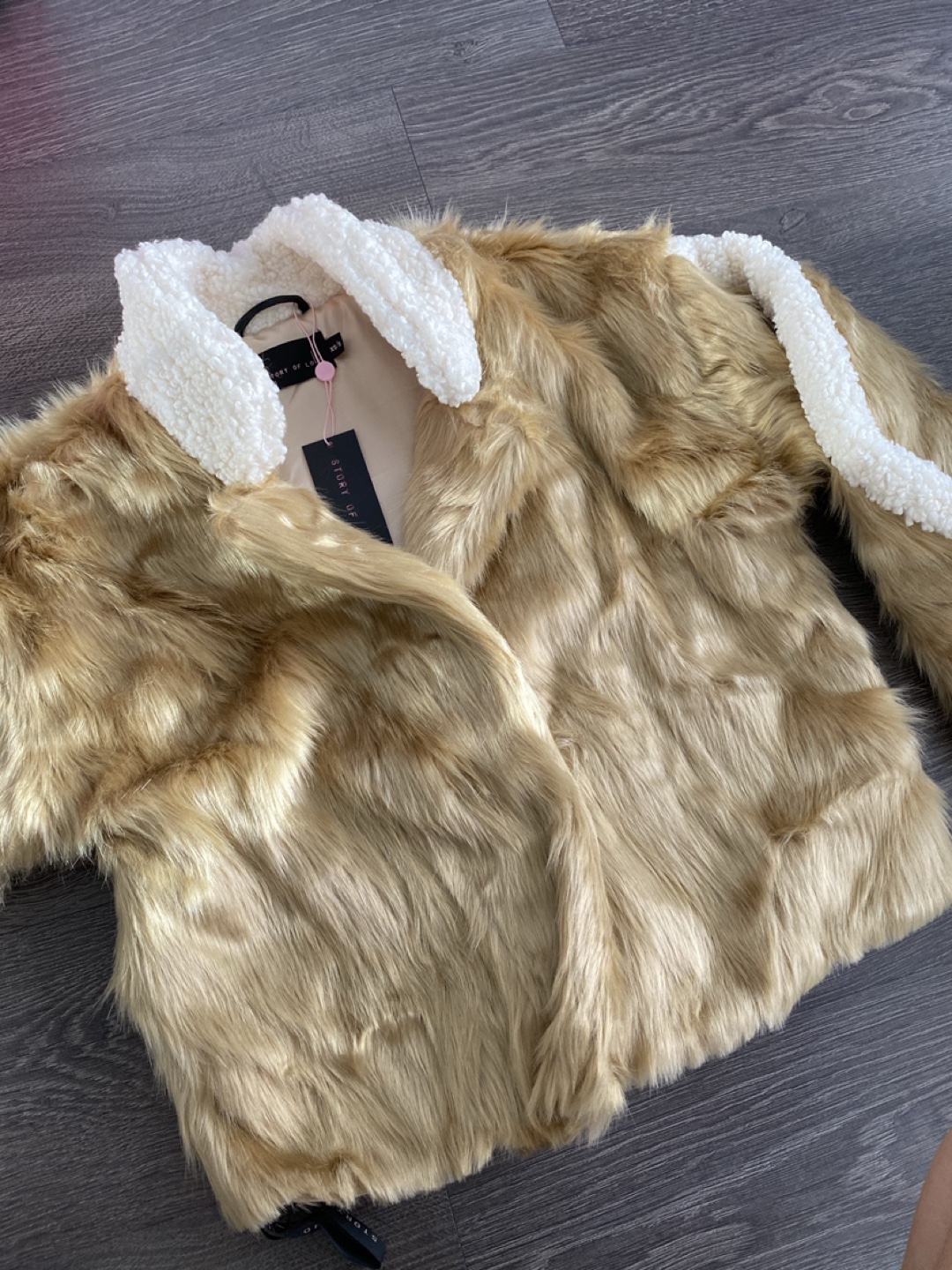 STORI Faux Fur Jacket - Size S