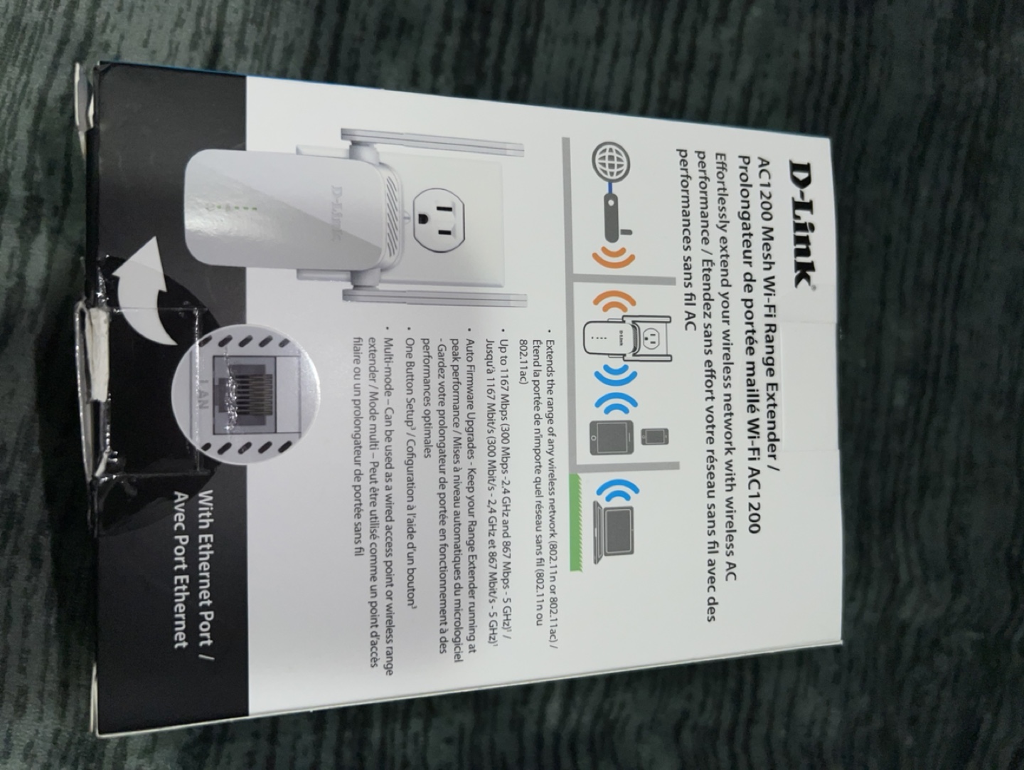 D-Link AC1200 wifi Range Extender - DAP-1610 - photo 2