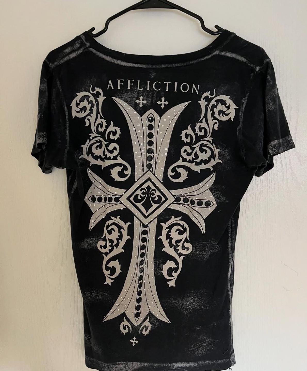 Affliction Women's Black Graphic T-Shirt - photo 2