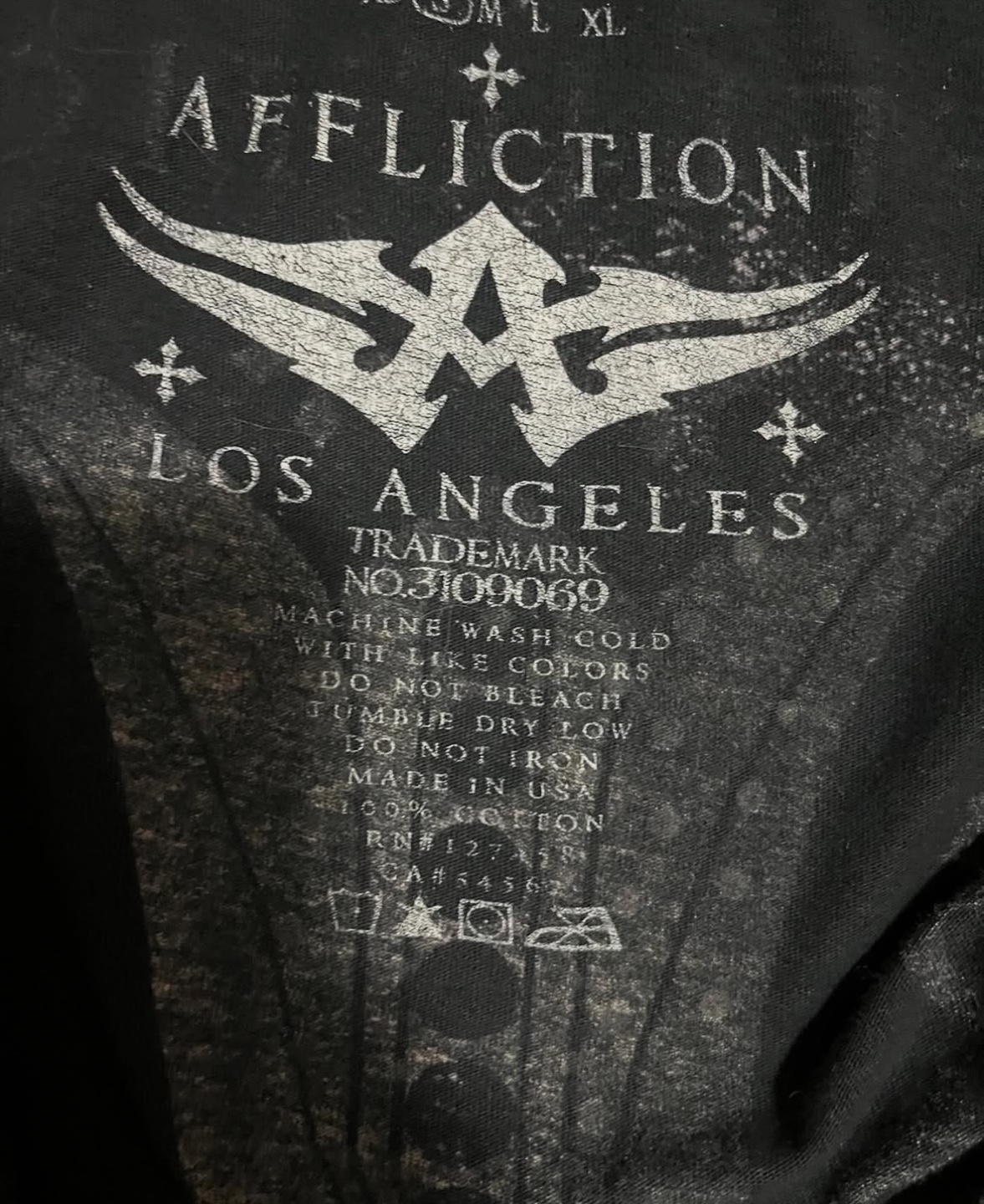 Affliction Women's Black Graphic T-Shirt - photo 3