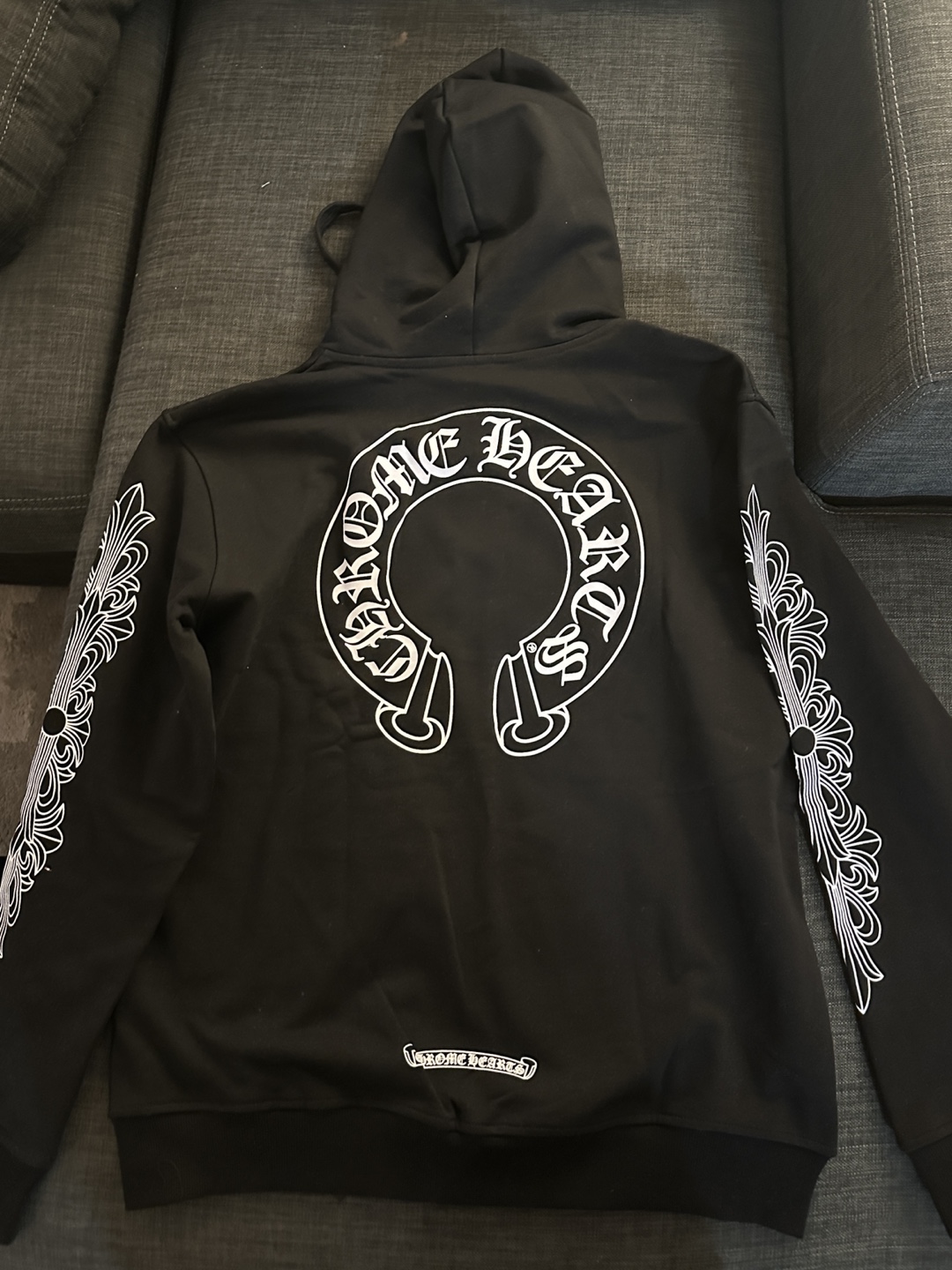 Chrome Hearts Black Zip-Up Hoodie - photo 2
